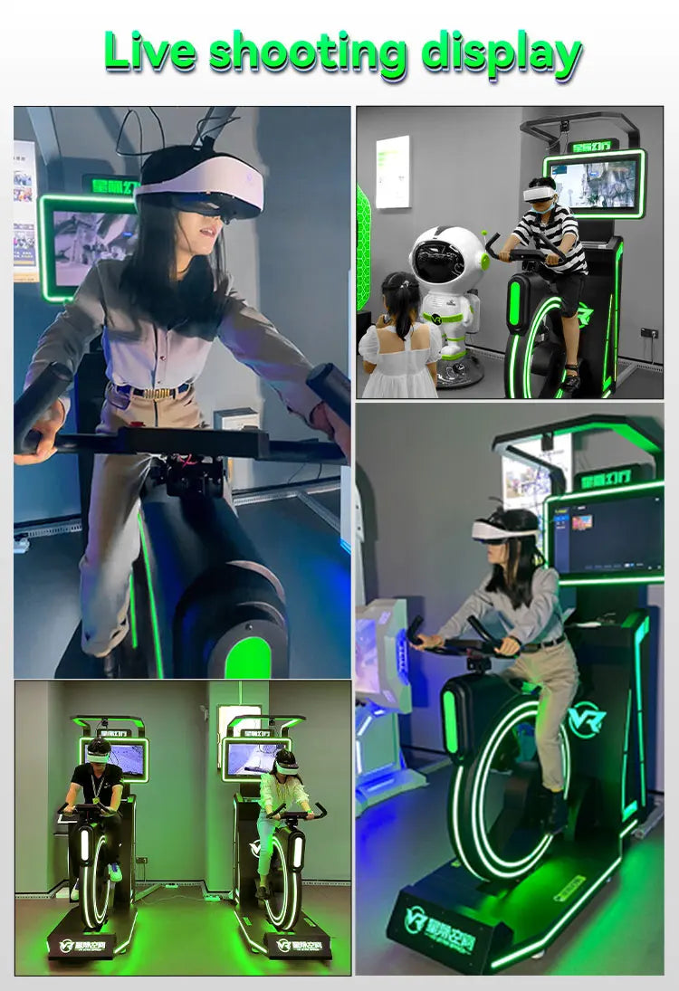 Simulateur VR 9D — Jeu Conduite Volant Spatial, Course Moto, Réalité Virtuelle