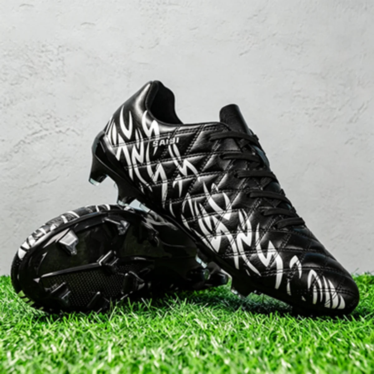 Chaussures de Football AG/FG Crampons Longs TPU — Antidérapantes Unisexe