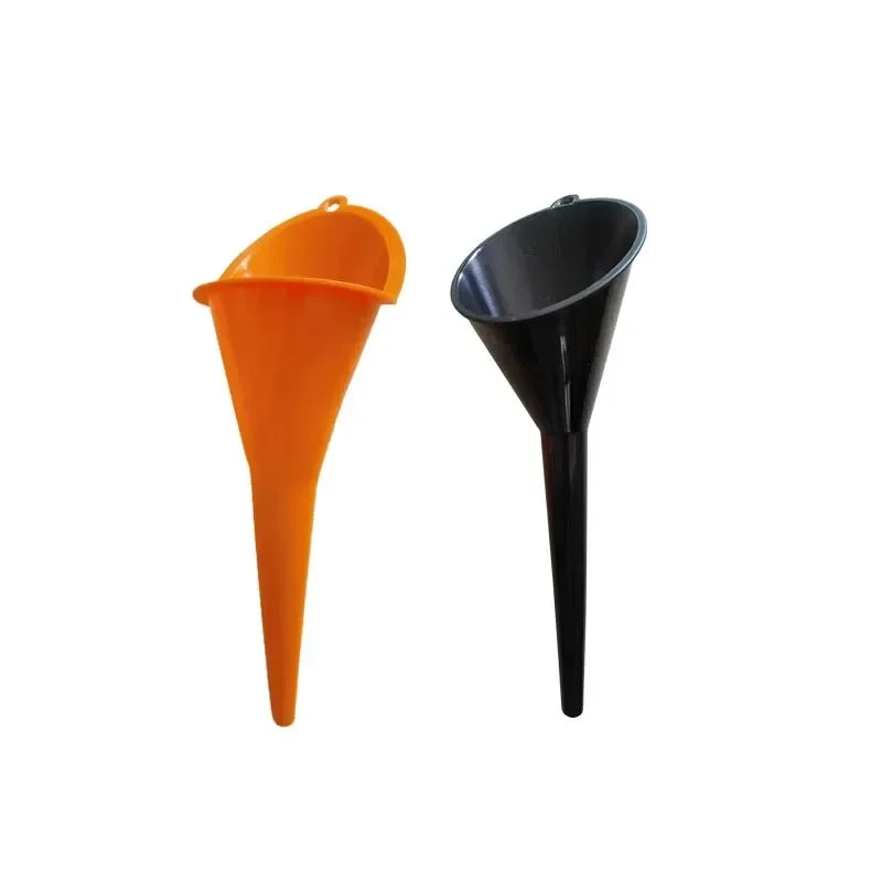 Long stem funnel for car, oil and fuel filling tools, anti-splash plastic oil funnel, motorcycle refueling tools, automotive accessories