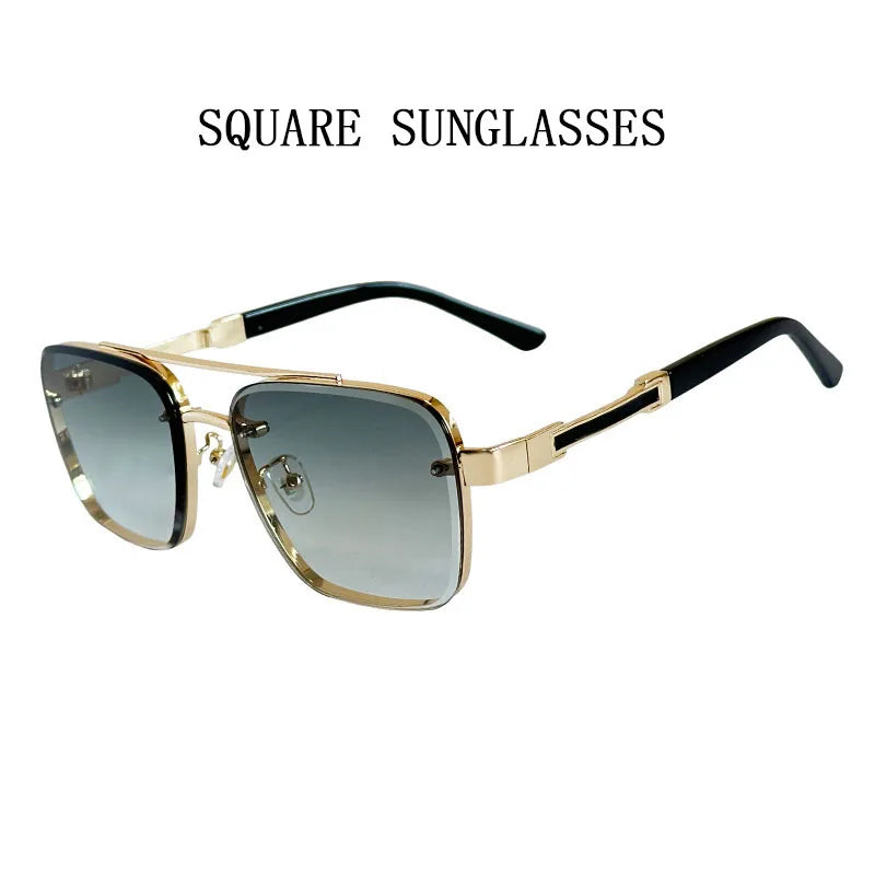 2025 Square Sunglasses Men Luxury Vintage Sunglasses Women Trendy Retro Sunglasses Hombre Lunette Soleil Femme