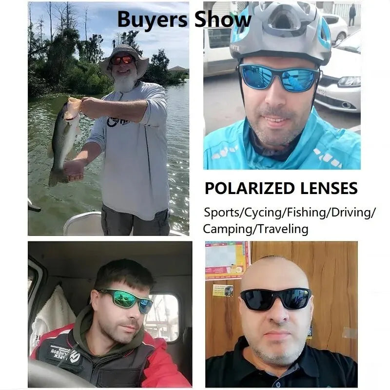 Classic Polarized Sunglasses for Outdoor Sports for Men and Women, Cycling, Climbing, Skiing, Fishing, Driving, Vintage Sunglasses, UV400