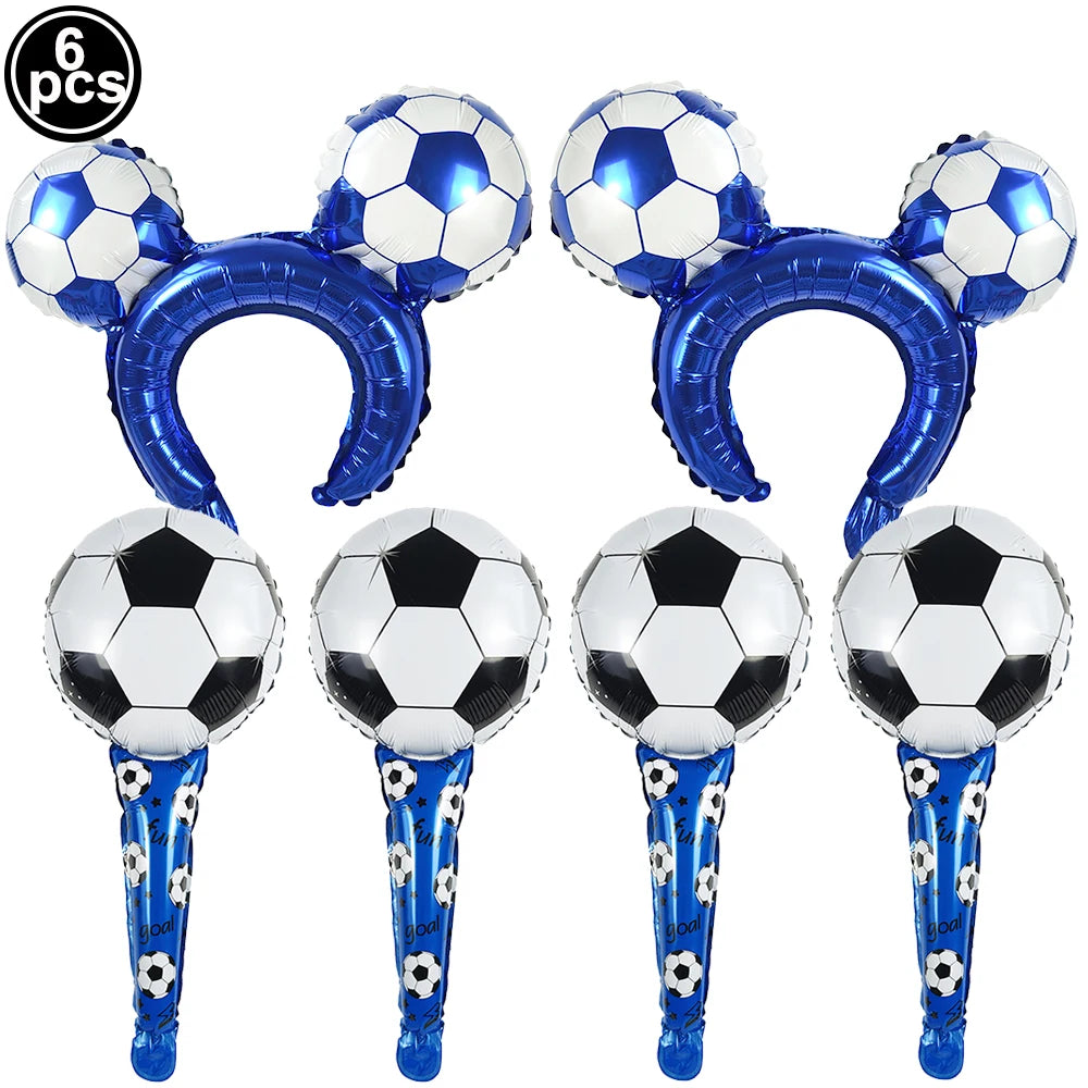 Ballons Aluminium Thème Football — Décoration Fête Anniversaire & Baby Shower Enfant