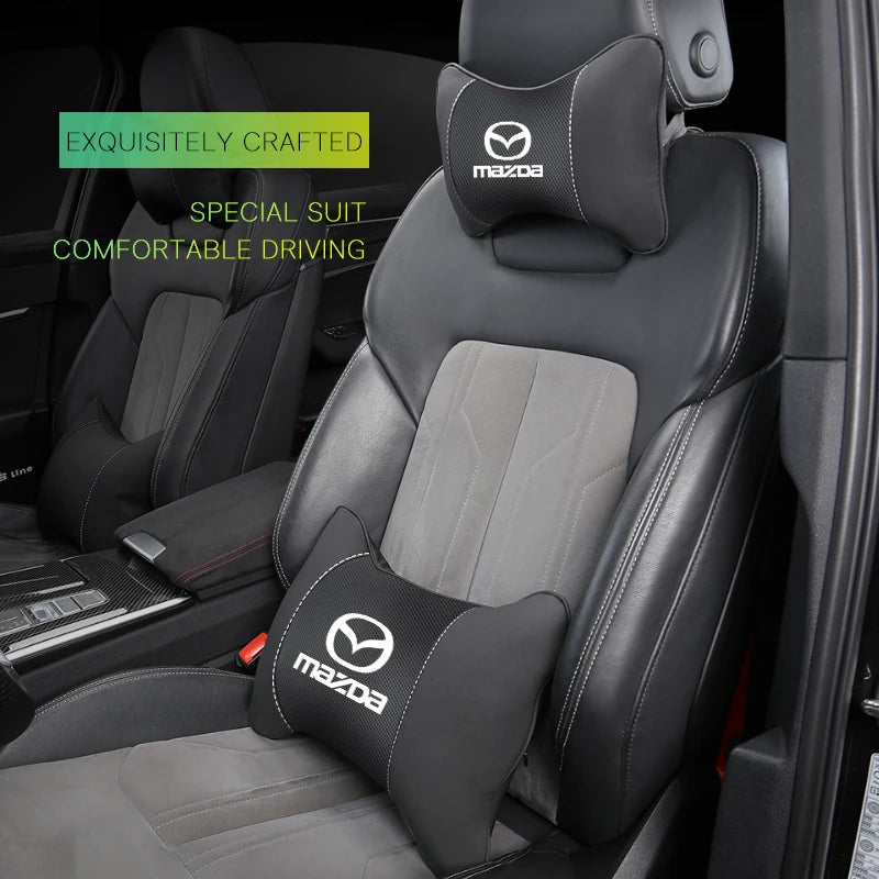 Almohada cervical para asiento de coche, accesorios para reposacabezas de asiento de coche para Mazda 3 6 CX5 2 CX3 CX9 MX5 RX8 Axela Demio Atenza