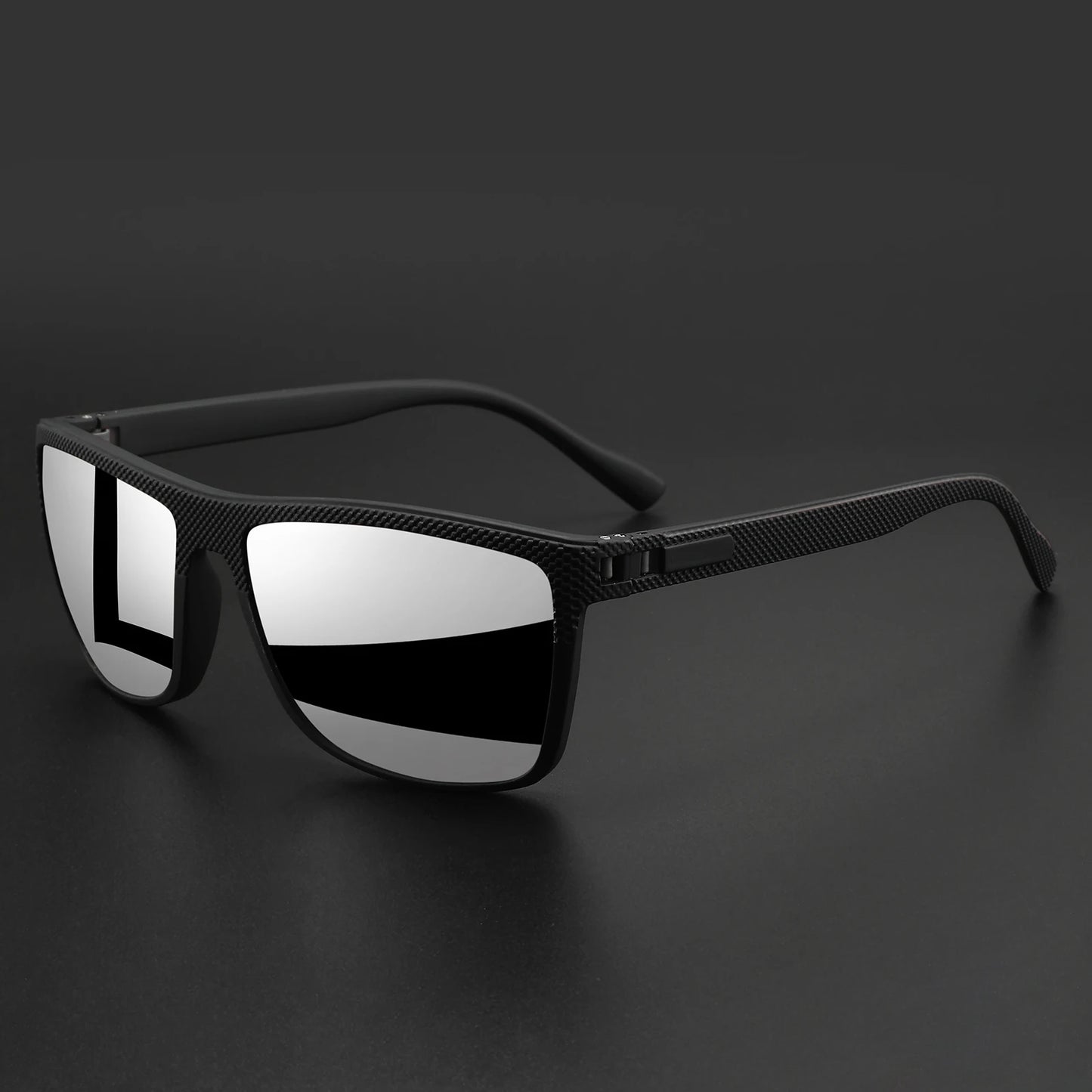 Lunettes de soleil sport extérieur polarisées — courbe, cadre résistant, bouclier, UV400