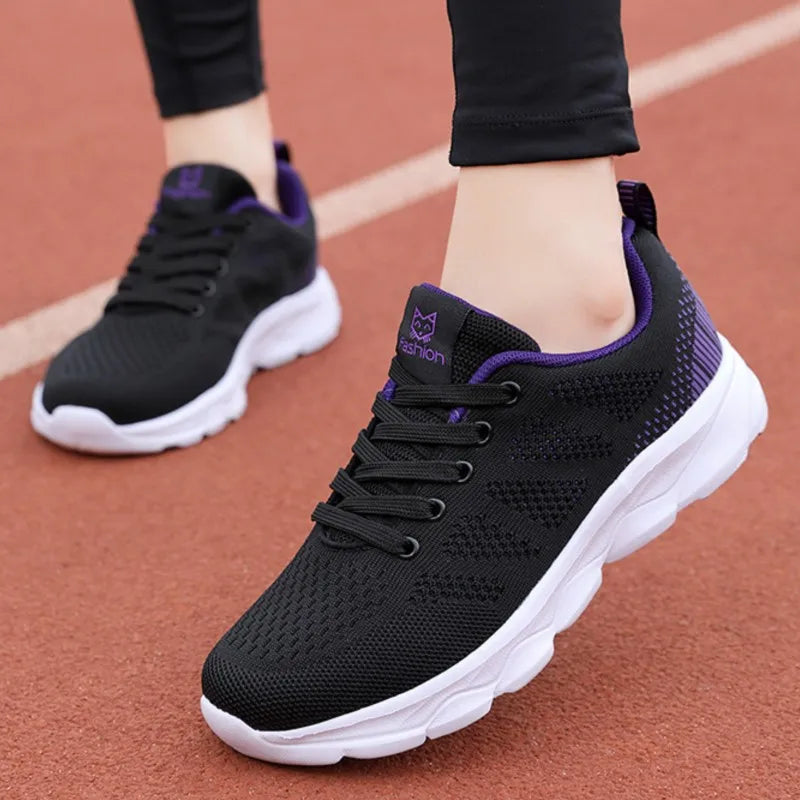 Zapatillas de deporte para mujer, zapatos de moda con plataforma, zapatillas para mujer al aire libre, zapatos deportivos transpirables para mujer, zapatillas de deporte
