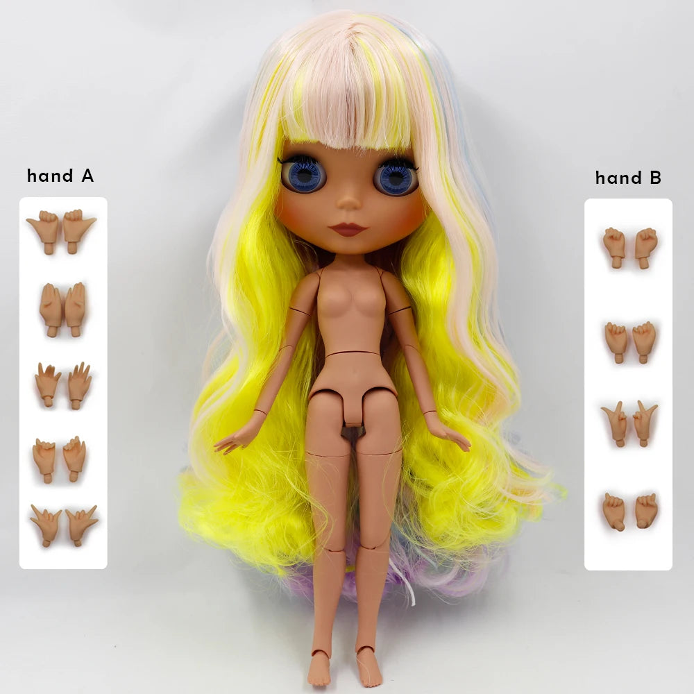 ICY DBS Blyth Muñeca de 1/6 cuerpo articulado DIY BJD juguetes de moda muñecas niña regalo oferta especial en venta con set de manos A y B