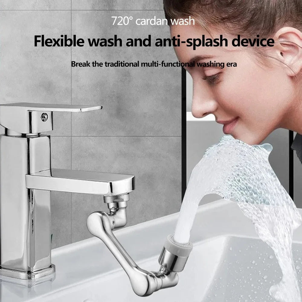 ABS Universal 1080 ° Brazo robótico giratorio, Extensor de grifo, aireador, extensión de grifo de fregadero de cocina, Modo de flujo de agua 2