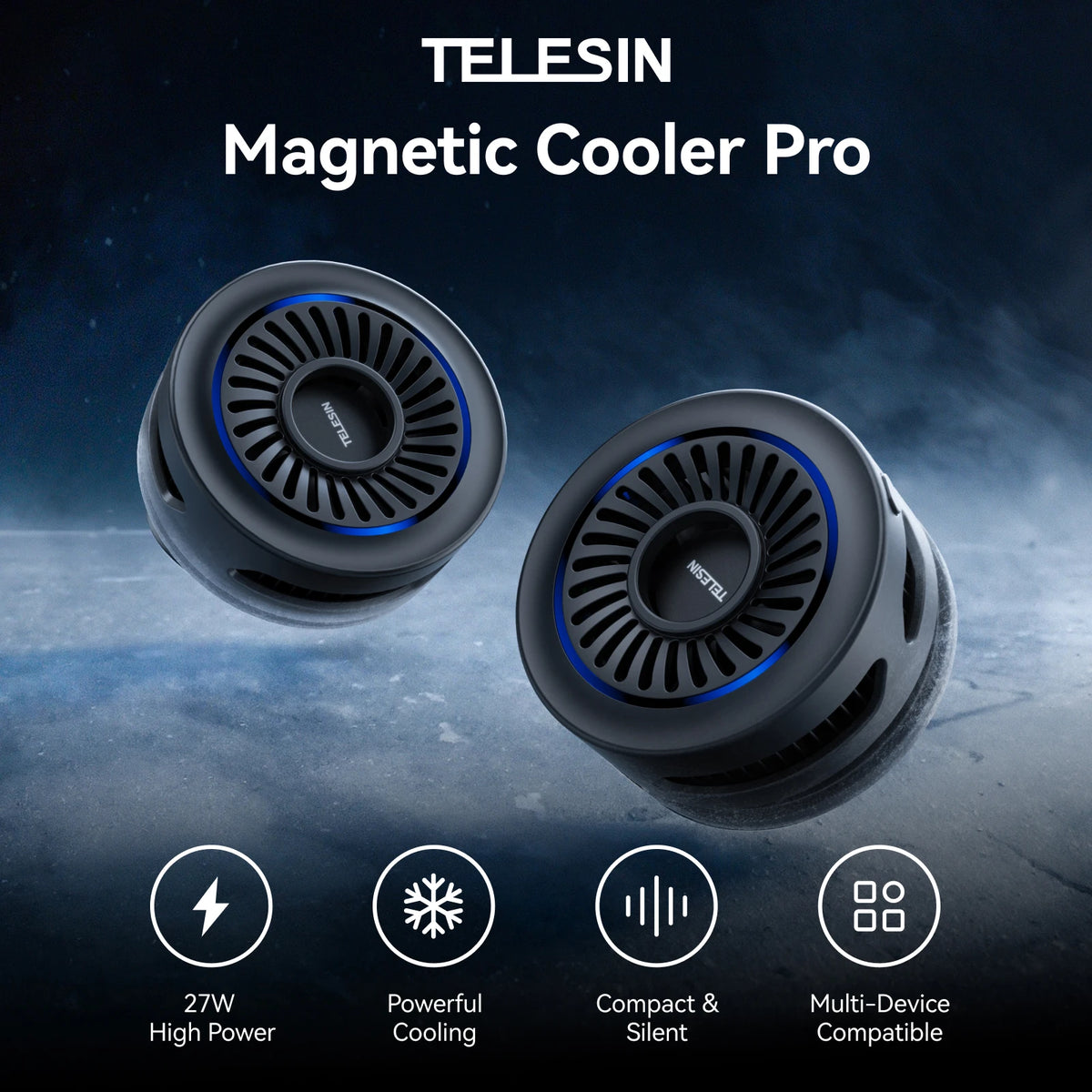 Radiateur Magnétique Smartphone — Dissipateur Thermique Portable, Refroidissement Rapide