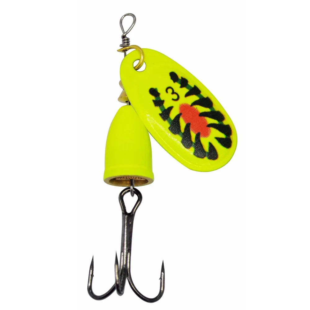 Leurre de pêche Spinner appât cuivre cloche artificielle métal leurres 8g composé appâts Rotation paillettes 1 pièce vente