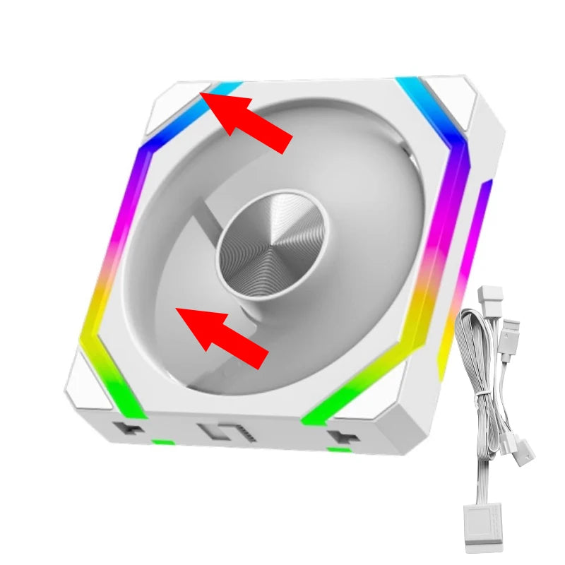 JUMPEAK CS120 ARGB ventilateur de refroidissement 360mm 240mm épissage empilable modulaire PWM silencieux 120mm RGB ventilateurs pour boîtier PC de jeu refroidisseur d'eau