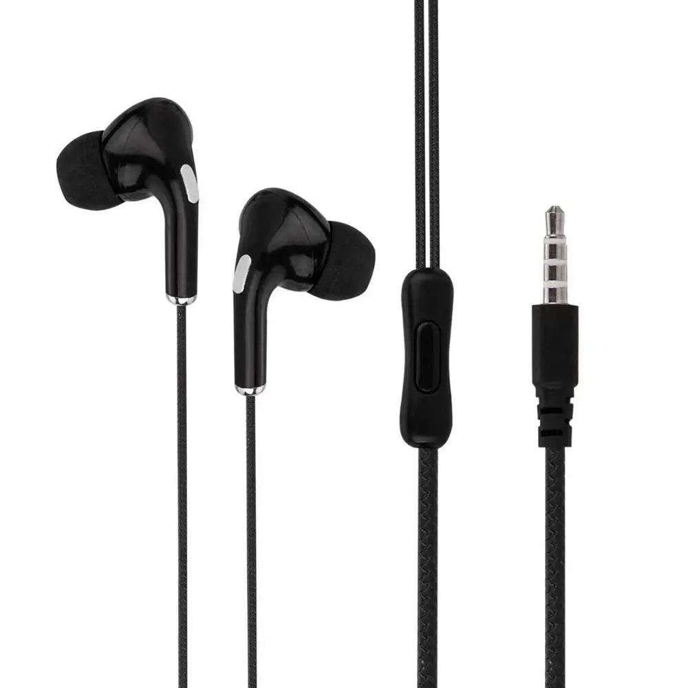 Écouteurs filaires haute définition avec micro, contrôle intra-auriculaire, casque de sport portable, écouteurs filaires pour mobile le matin, 3.5mm