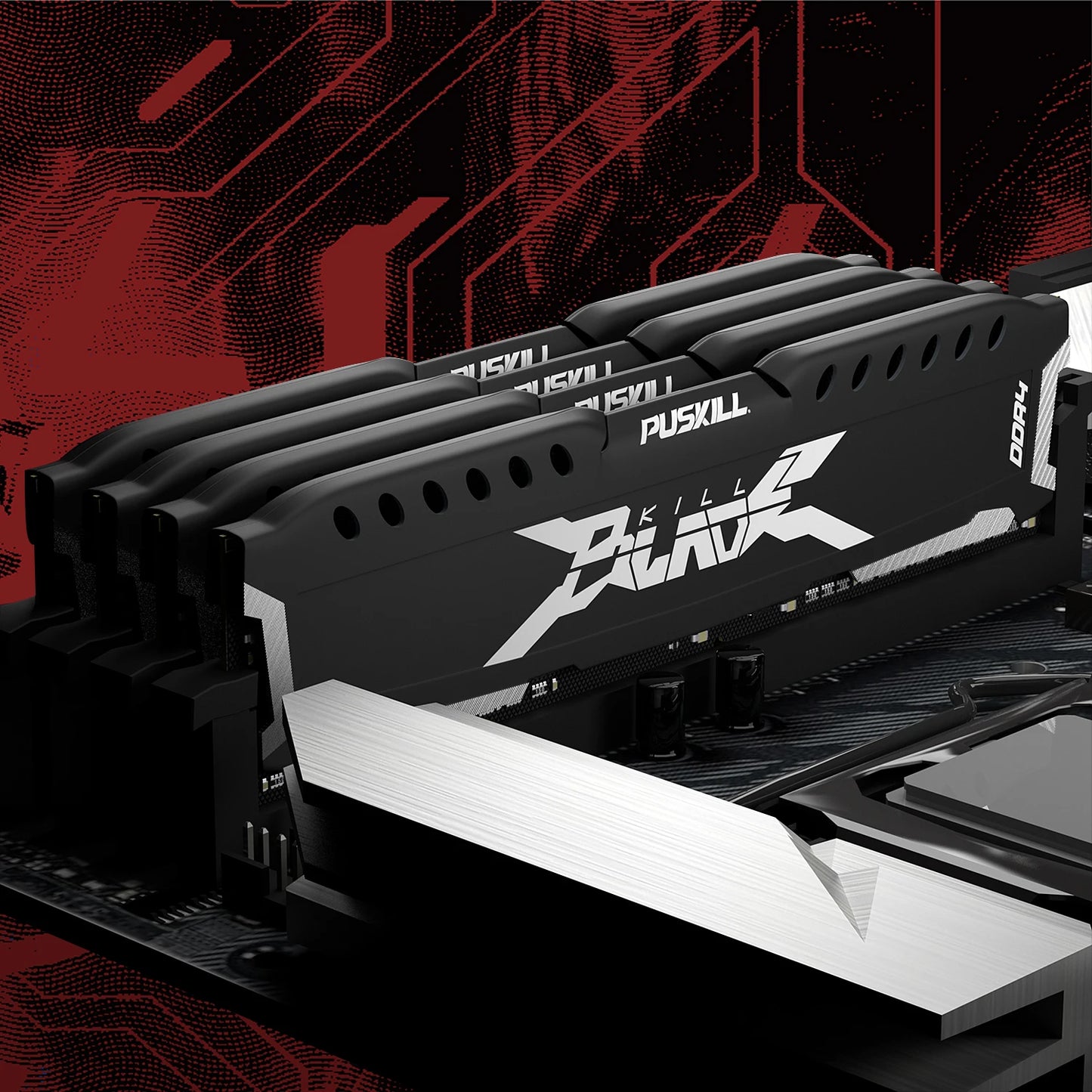 PUSKILL-Mémoire de serveur d'ordinateur de bureau, modèle DDR4, capacité 16 Go 8 Go, fréquence d'horloge 1.2/3200/2666mhz, ram, format UDIMM