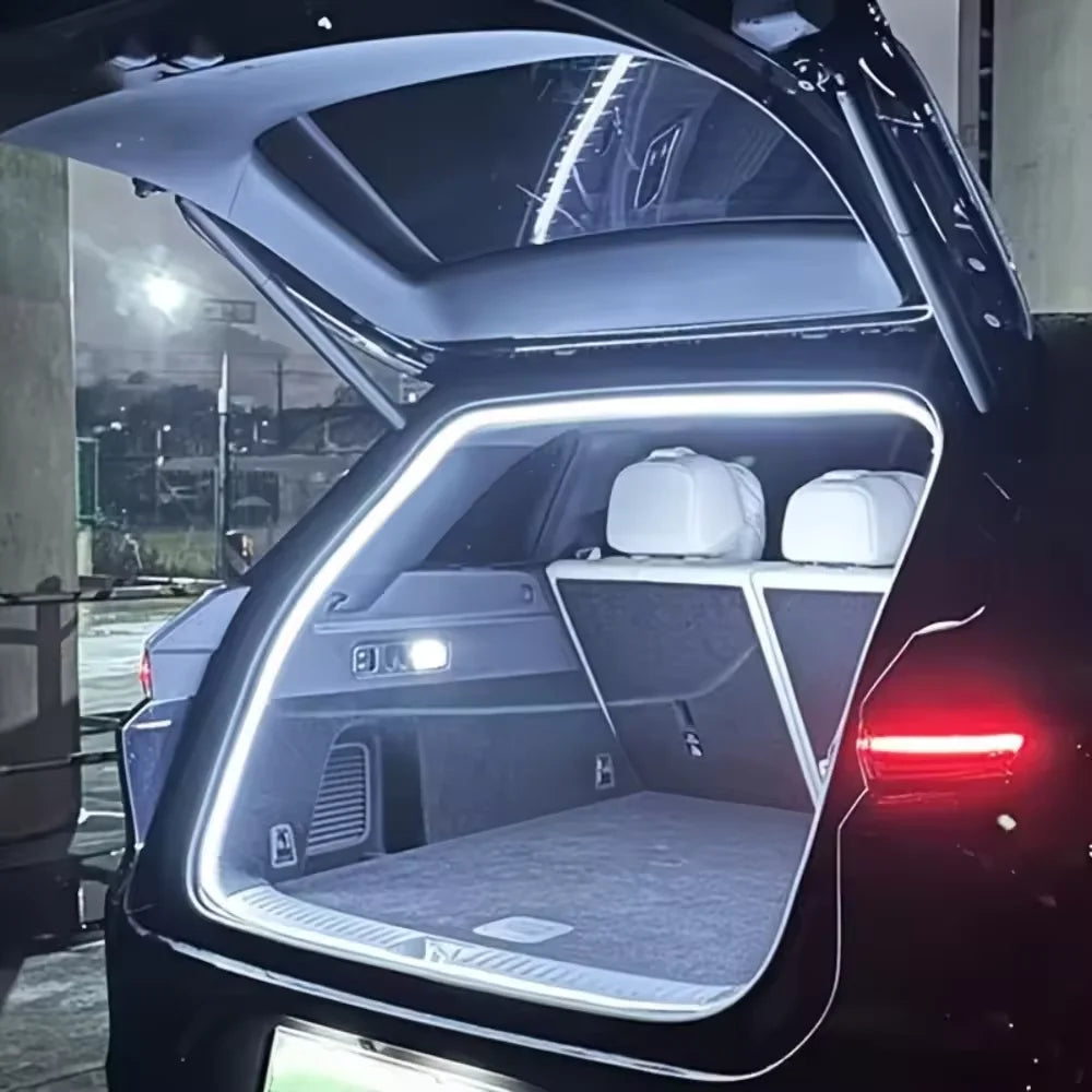Éclairage de coffre de voiture haute luminosité, lumière ambiante, décoration intérieure, câblage LED, détection automatique gratuite, bande lumineuse pour hayon