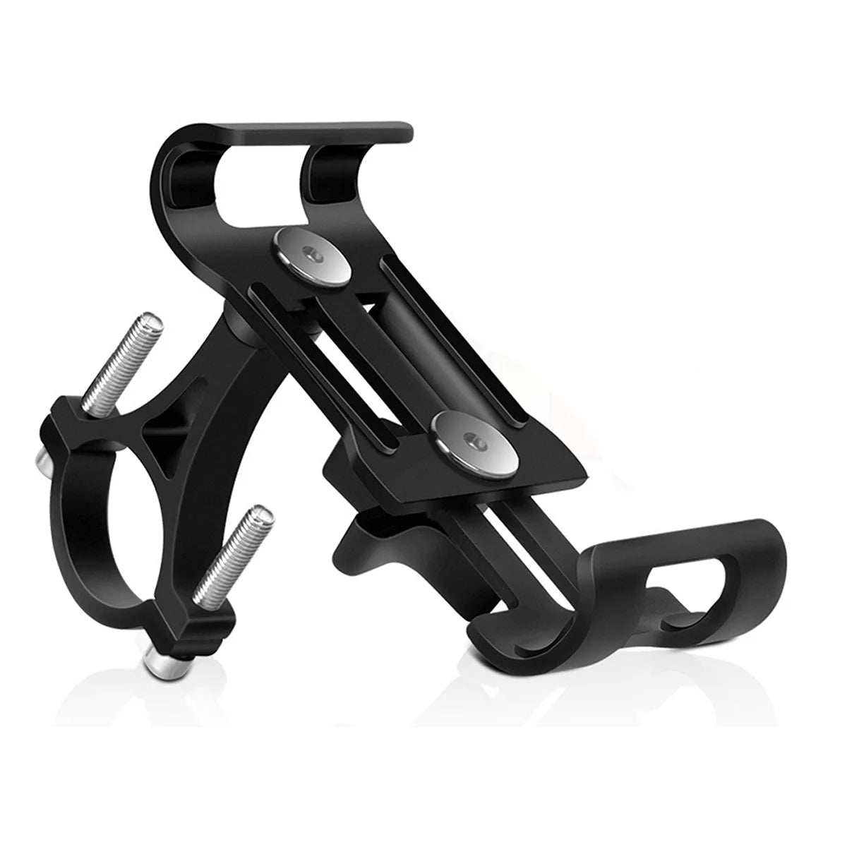 Support de téléphone de vélo en alliage d'aluminium, support antidérapant en métal pour moto, Clip GPS universel pour vélo