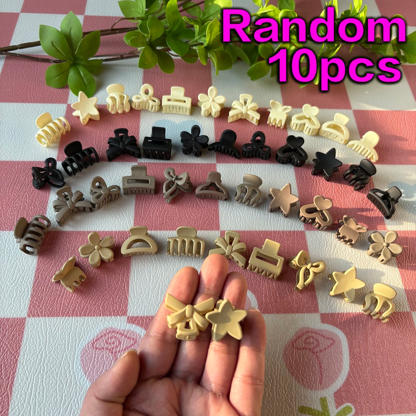 Lot de 5/10/20/30 pinces de petite taille beige assorties, accessoires mignons pour filles - Parfait pour un usage quotidien, des occasions spéciales ou des cadeaux de voyage