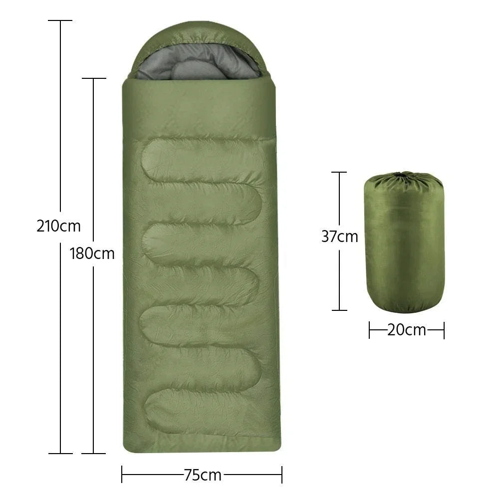 Sac de couchage de Camping ultraléger et étanche, enveloppe chaude pour 4 saisons, sacs de couchage pour voyage en plein air et randonnée