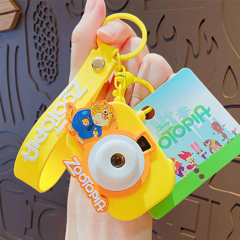 Porte-clés appareil photo jouet créatif pour enfants — pendentif sac à dos, souvenir fête d'anniversaire