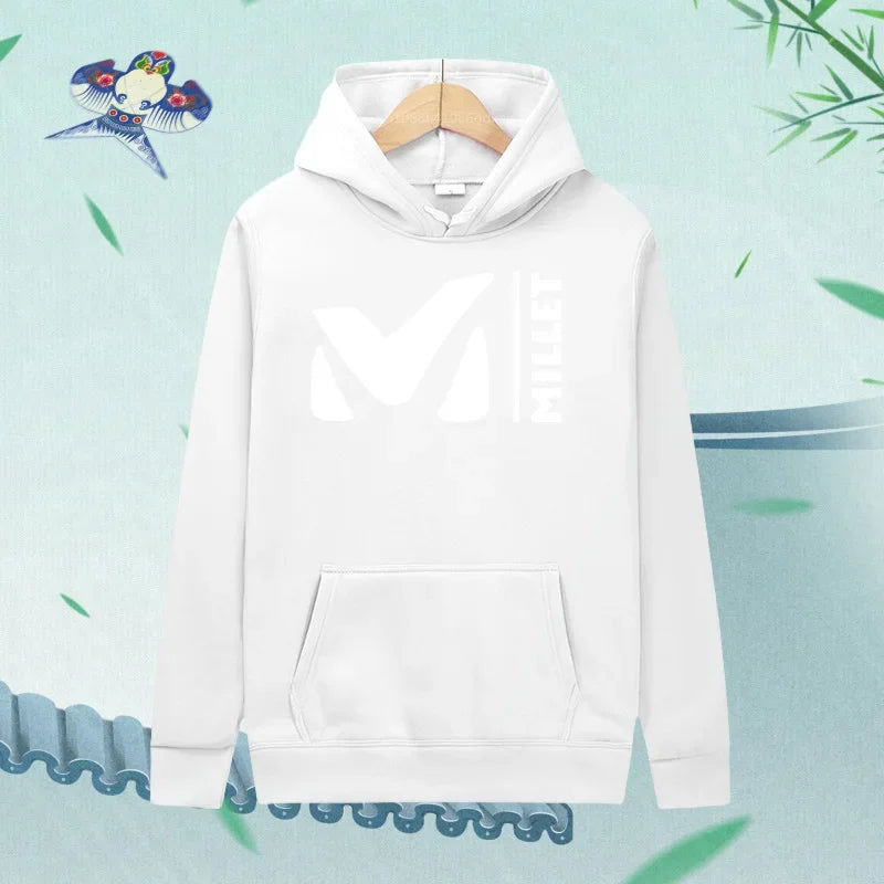 Men's Hoodie Women's Fashion Letter Graphic Print Loose Casual Harajuku Pullover Hoodie Clothes