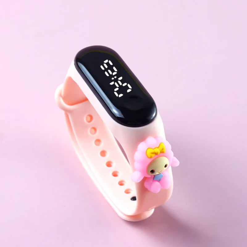 Reloj deportivo impermeable para niños, reloj SpidSuffolk Butter para niñas, pulsera electrónica, reloj táctil LED, de moda