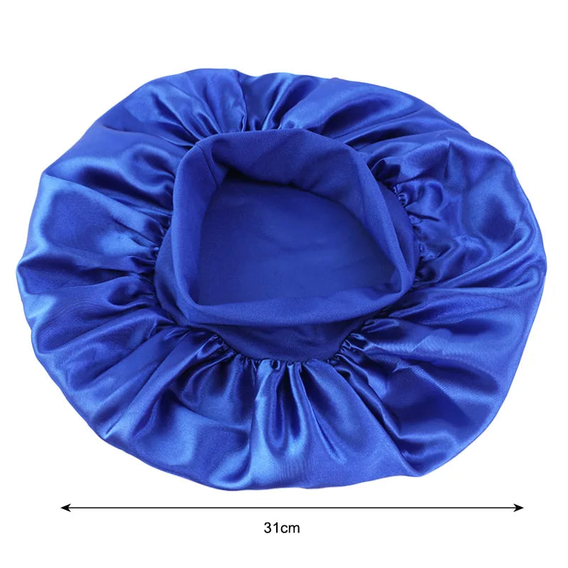 Bonnet de nuit en Satin à large bord, Bonnet soyeux, enveloppe de cheveux pour dormir, avec bande élastique souple, outil d'emballage des cheveux, nouvelle collection