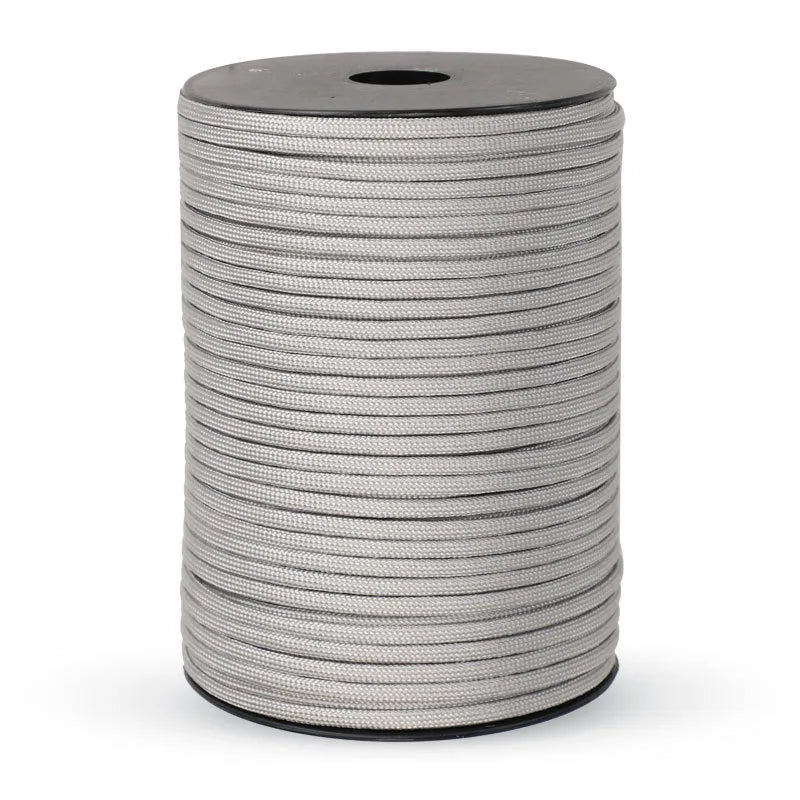 Cordon de parachute militaire standard 550 de 100M/50M, 9 brins, 4mm, pour survie en extérieur, tente et sangle de fixation