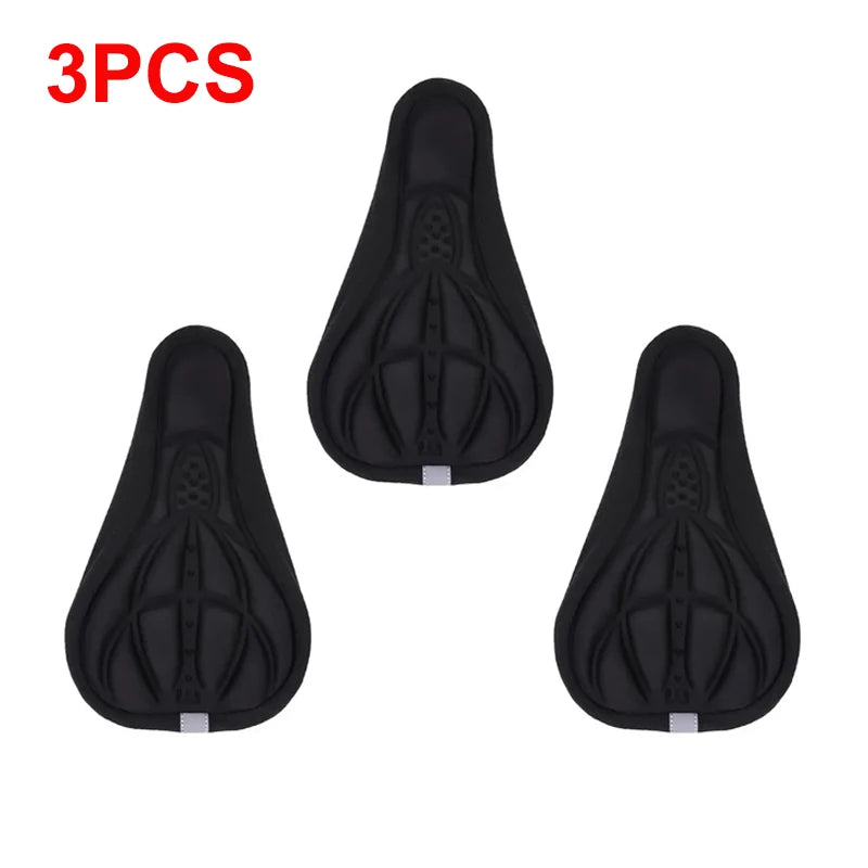 Asiento de bicicleta 3D suave y grueso para MTB, funda de asiento de ciclismo, cojín de esponja, cojín transpirable para exteriores, accesorios de bicicleta, 2025
