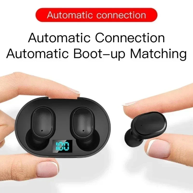 E6S Wireless Bluetooth Earbuds TWS Bluetooth Wireless Headset Noise Cancelling Earphones with Microphone Headset