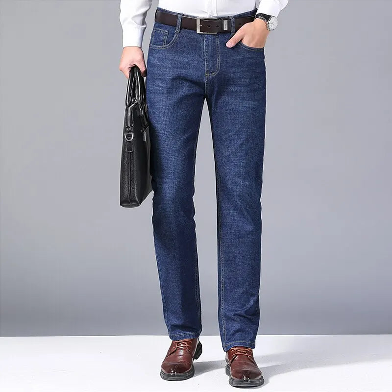 Men's classic jeans, denim overalls, soft, black, size 32-38, new collection