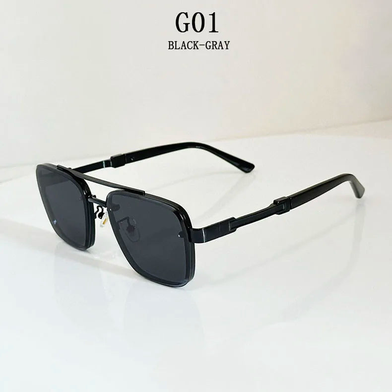 Lunettes de soleil pour hommes vintage carrées — femmes, rétro, mode