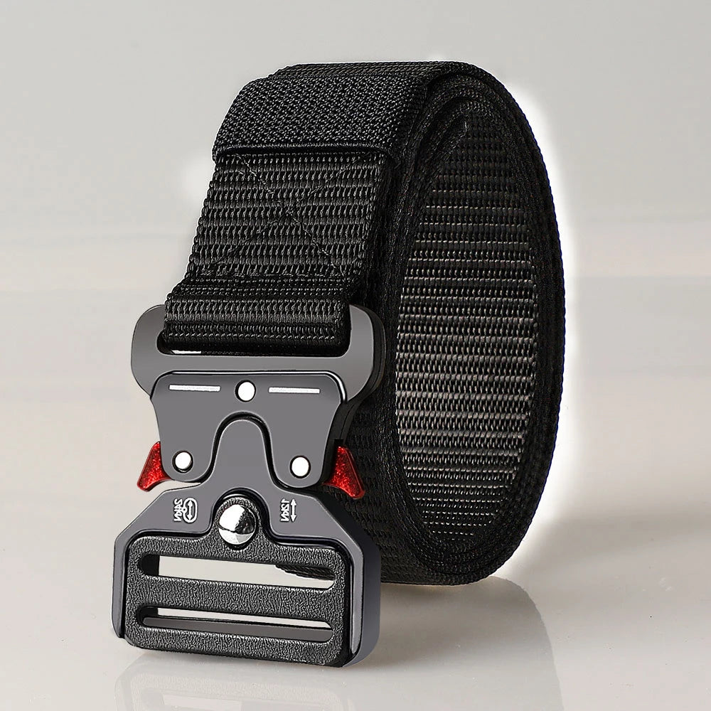 Cinturones tácticos multiusos para hombre – Diseño duradero y ajustable – Para amantes de los deportes al aire libre, combina con pantalones vaqueros, para hombres y mujeres