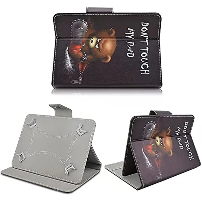 Étui universel pour tablette 7-10,5 pouces — housse support en cuir PET