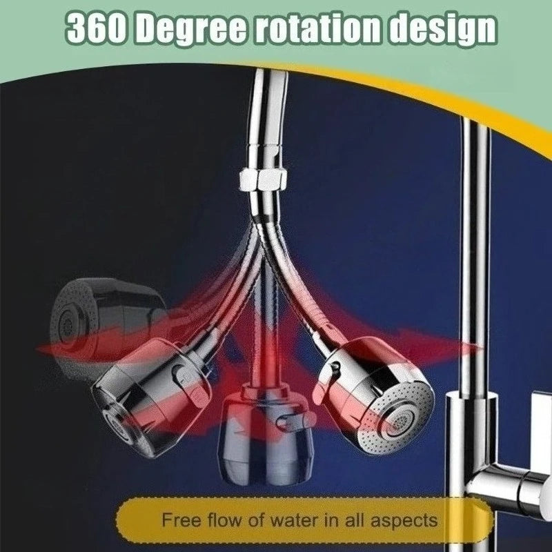Extension de robinet rotative à 360 degrés, 2/3 modes, économie d'eau, adaptateur de buse de barboteur pour cuisine et salle de bains, accessoires de robinetterie de maison