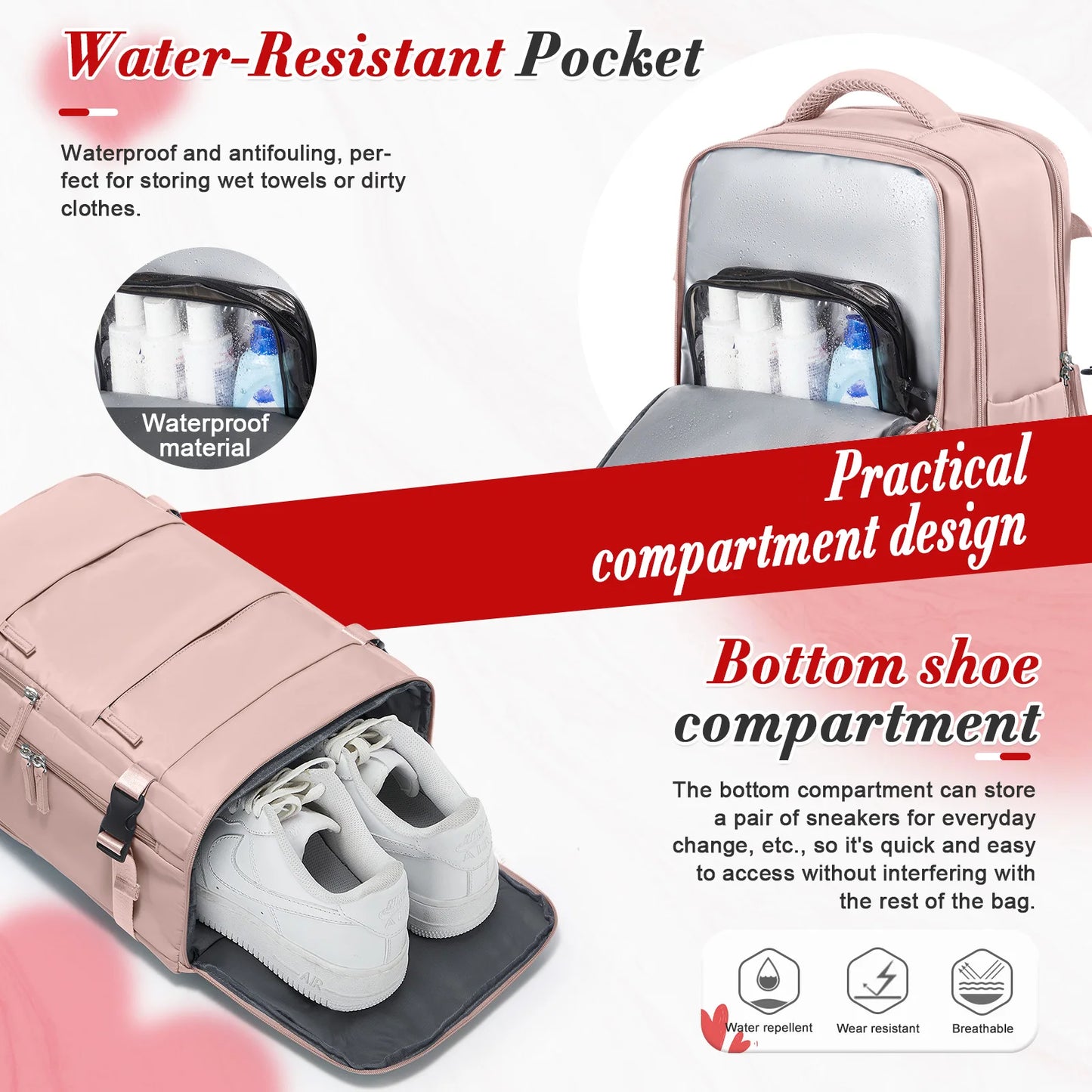 Sac à Dos Cabine Avion 40x20x25 Étanche — Bagage à Main Homme Femme