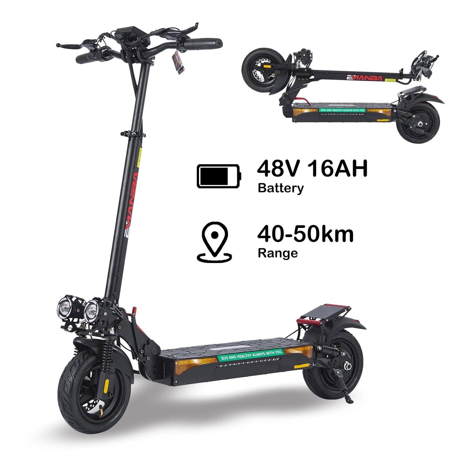 Motor de 800 W, batería de 48 V y 16 Ah, patinete eléctrico todoterreno impermeable IP55, llave NFC, patinete eléctrico todoterreno, almacén de porcelana