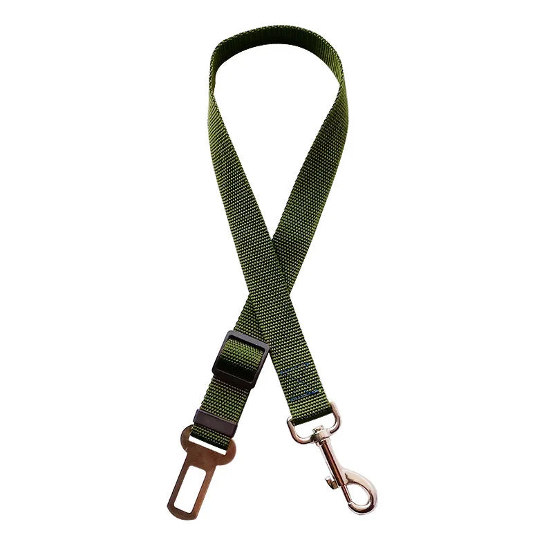 Accesorios ajustables para perros, cinturón de seguridad para mascotas, gatos, perros, asiento para mascotas, arnés de vehículo, clip de plomo, palanca de seguridad, collares de tracción para perros