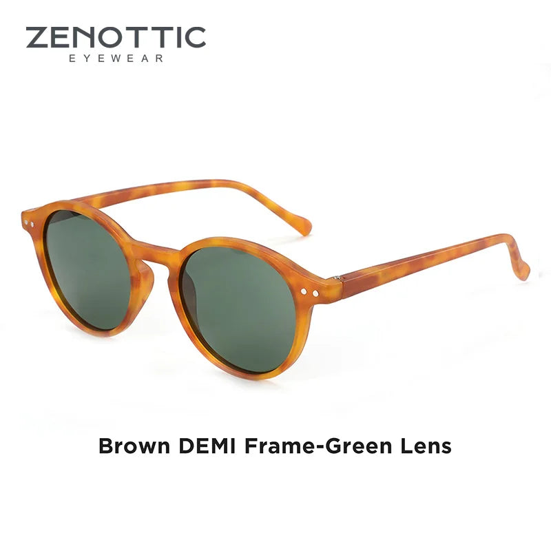 Lunettes de soleil polarisées circulaires rétro 2026 — petites rondes, UV400, vintage, hommes femmes