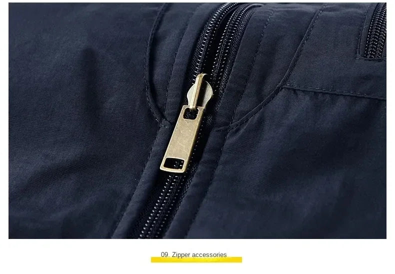 Chaqueta de senderismo para hombre, abrigo térmico, cálido, informal, metropolitano, glaMan, ropa térmica de lujo, talla grande, moda, invierno