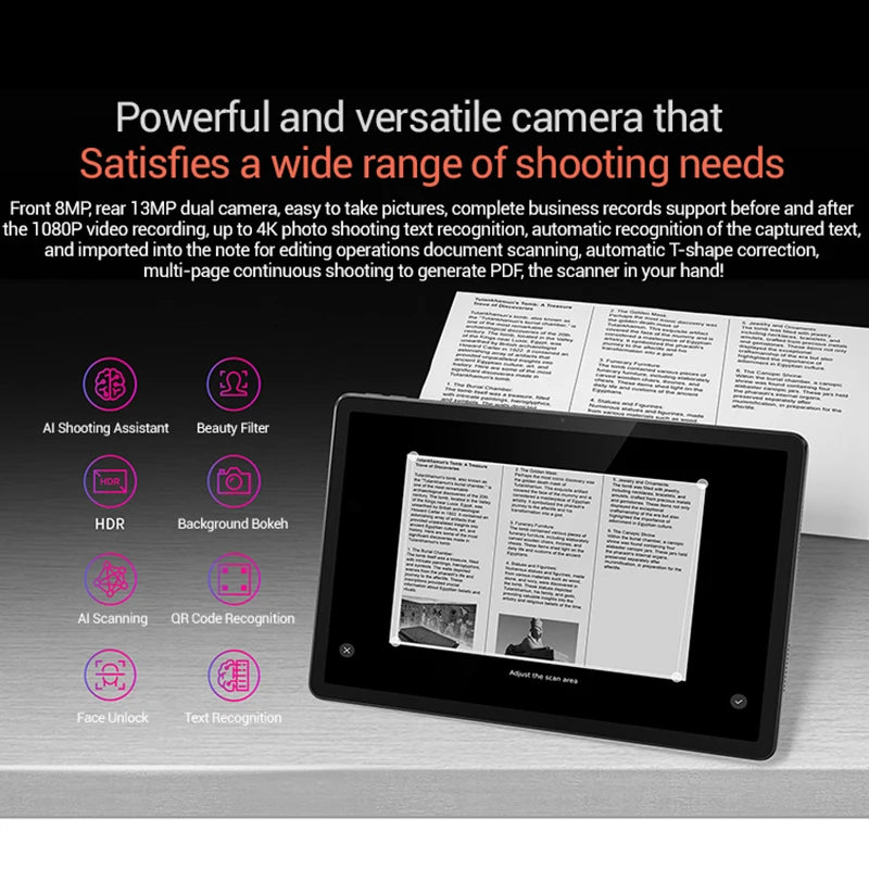 Global Rom Lenovo Tab K10 M11 Wifi LTE MTK Helio G88 Zhaoyang Multi-idiomas 10,95 pulgadas 90 Hz 400 nits Reconocimiento facial 7040 mAh