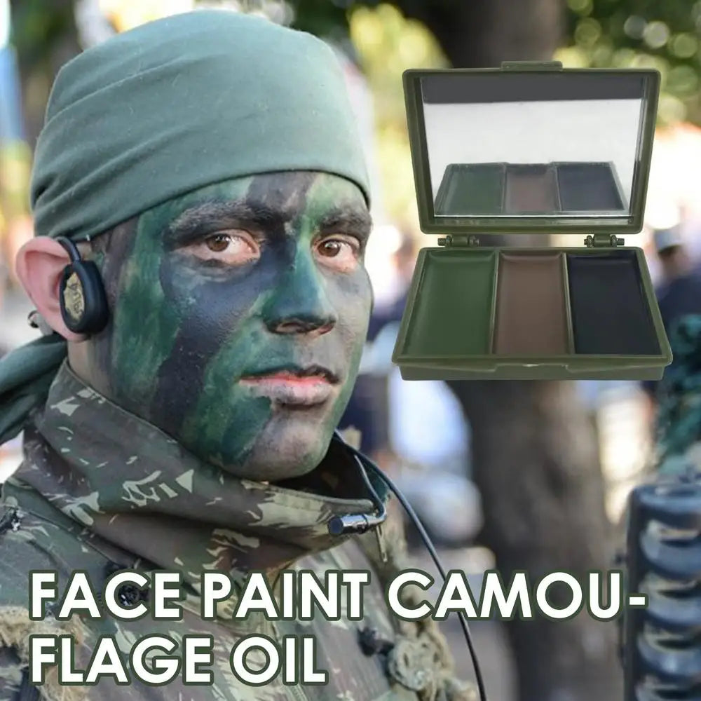3 couleurs armée Fans CS tir visage peinture Camouflage huile hommes femmes en plein air militaire formation chasse tactique Football équipement