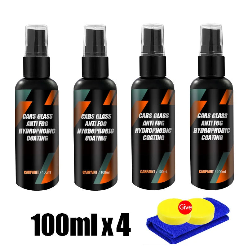 Spray hydrofuge pour voiture, revêtement Anti-pluie pour voiture, verre hydrophobe, liquide Anti-pluie, masque miroir pour pare-brise, âge chimique automobile