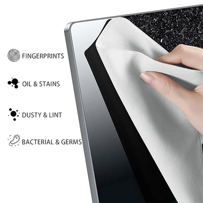 Paño de limpieza antipolvo de microfibra, cubierta de teclado para portátil, kit de limpieza de pantalla para MacBook Pro de 13/15/16 pulgadas