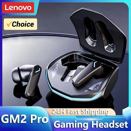 Lenovo GM2 Pro Wireless Bluetooth 5.3 Earbuds Low Latency Gaming Dual Mode Music Sports In-ear Headphones with Mic