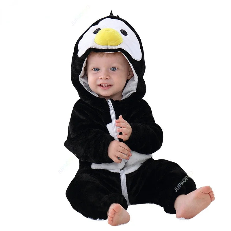 2025 New Collection Cute and Fashionable Elephant-Shaped Baby Easter Jumpsuit with Hood for Children
