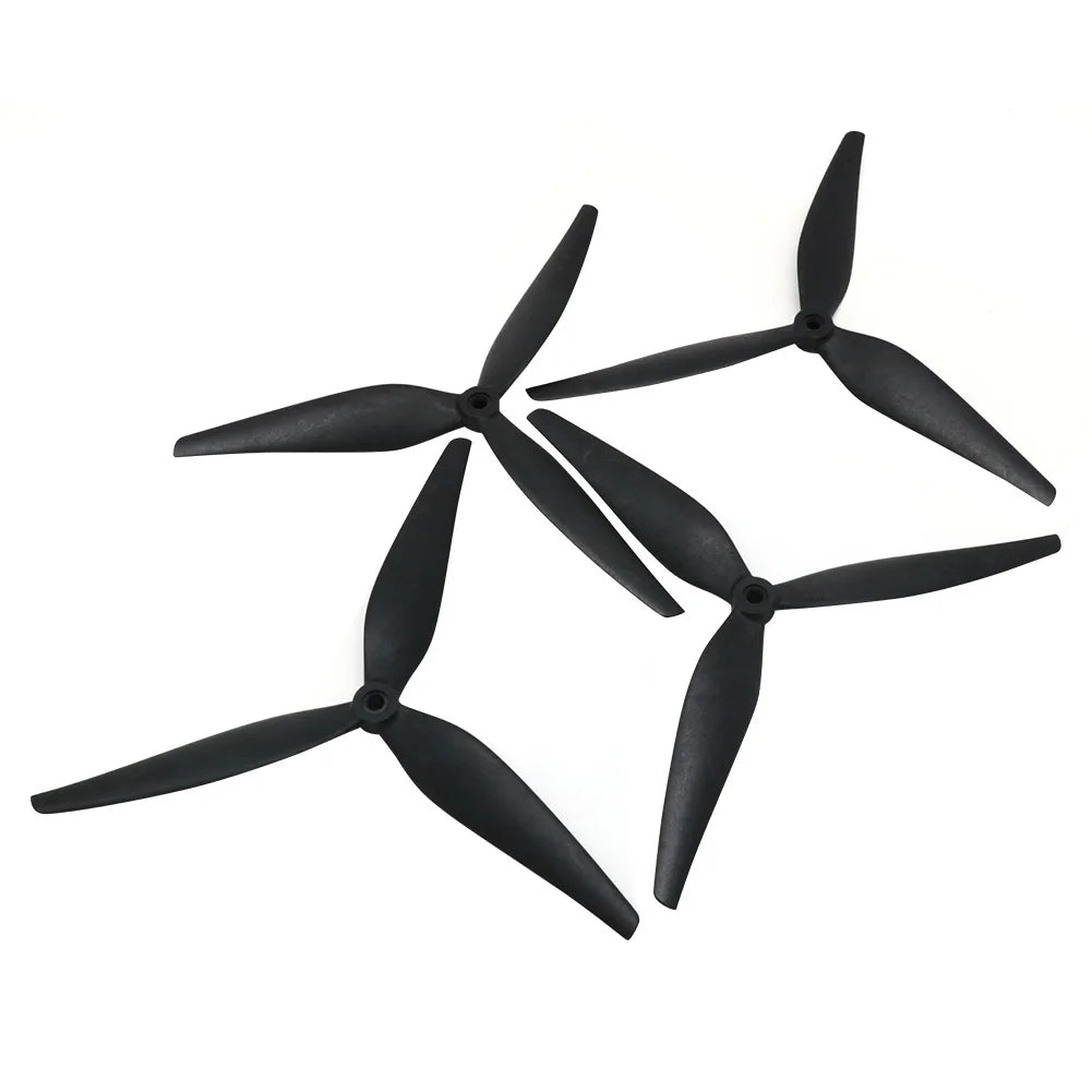 2 pares HQProp 10X5X3 9X5X3 10X4.5X3 1050 1045 9050 Hélice de nailon reforzado con carbono negro de 10 pulgadas 9 pulgadas y 3 palas para Dron RC FPV