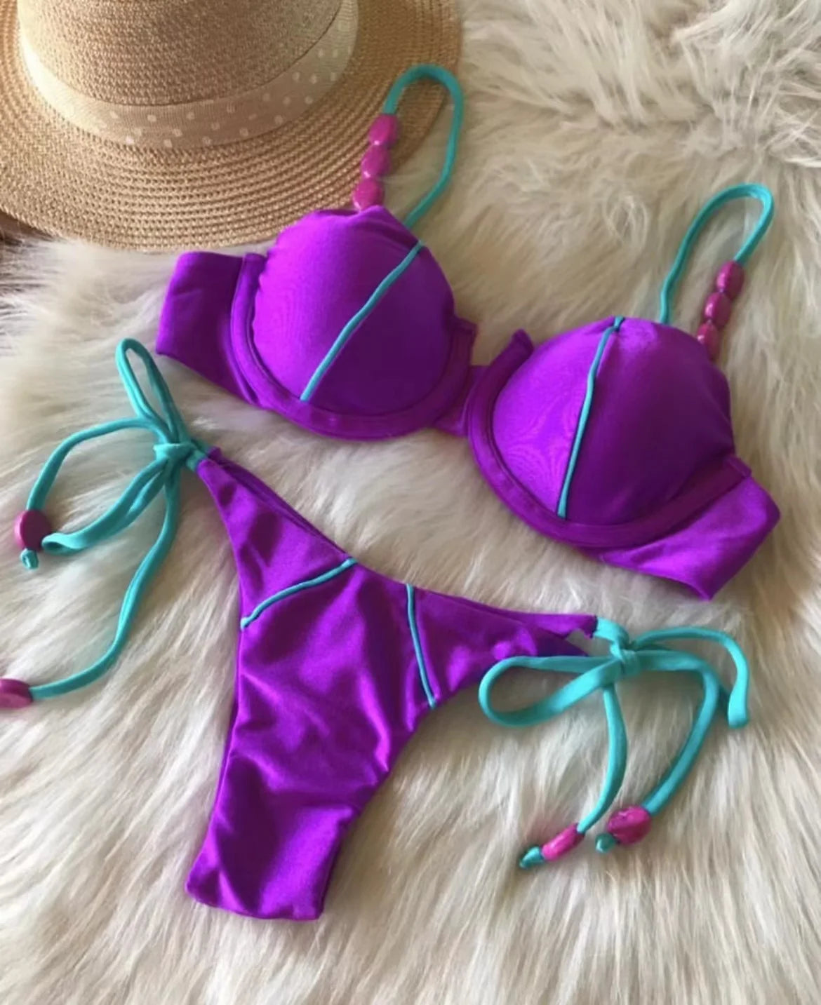 RUOTONGSEPT nouveau Sexy Push up Bikini ensemble maillot de bain femmes taille basse maillots de bain pour femme deux pièces maillots de bain 2023 maillot de bain