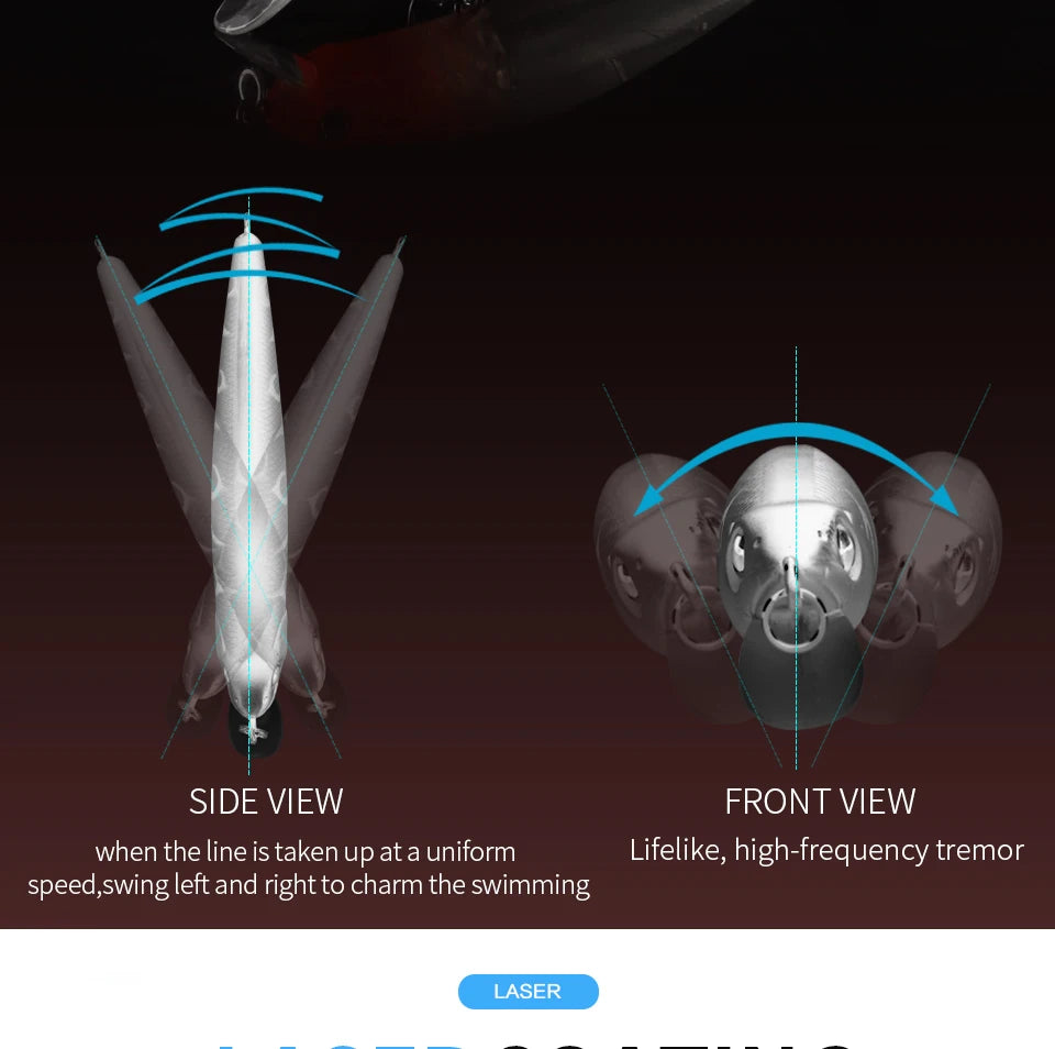 BEARKING 80mm 8.5g qualité professionnelle aimant poids leurres de pêche vairon manivelle modèle chaud appâts artificiels attirail