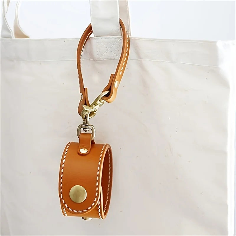 Vintage Leather Glove Holder Strap with Clasp, Leather Towel Holder for Handbag, Hat Strap, Outdoor Camping for Women