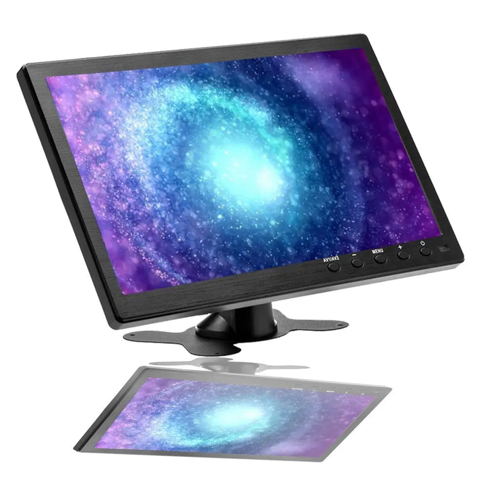 Moniteur de voiture 10,1 pouces LCD HD — HDMI, VGA, AV, USB, SD, TV, lecteur DVD, surveillance