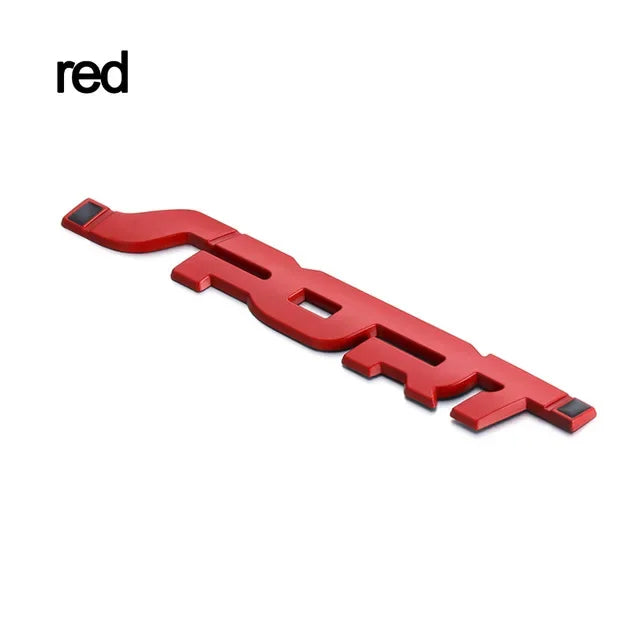 1 pièces accessoires de voiture autocollant style métal 3D Chrome noir coffre de voiture course Sport mot lettre Logo emblème Badge autocollant
