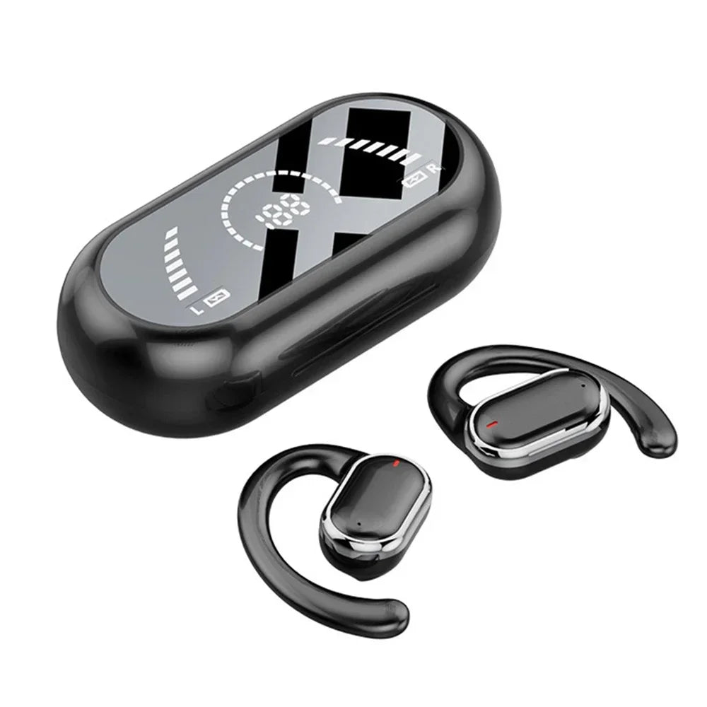 X91 OWS Auriculares de gancho Bluetooth 5.3 Baja latencia Juego Deportes Auriculares HiFi Estéreo Reducción de ruido Auriculares